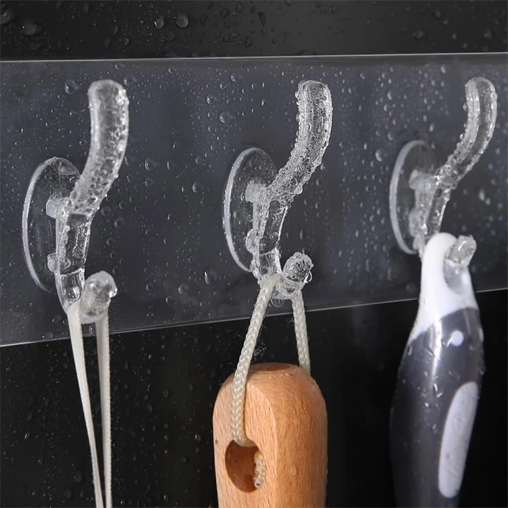 Self Adhesive Wall Hanger Hooks Strip (6 Hooks) (Buy 1 Get 1 Free)