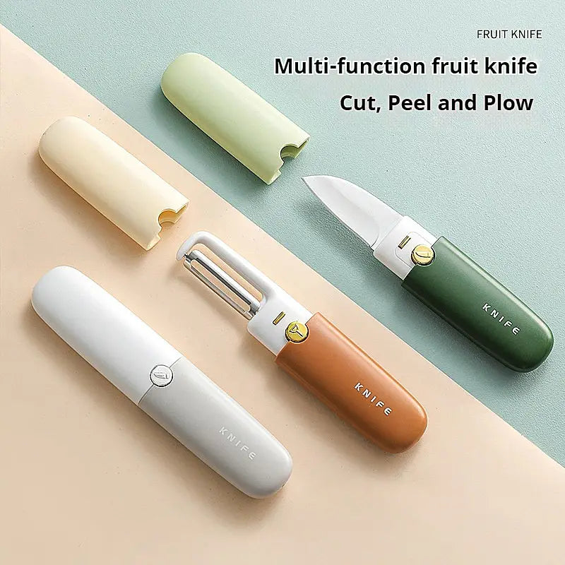 Scratch Less Stainless Steel Chopping Board | 2-in-1 Dual-head Fruit Knife FREE