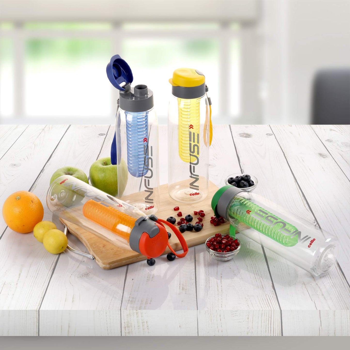 Atomcart Infuse Plastic Water Bottle, 800 ml (Buy 1 Get 1 Free)