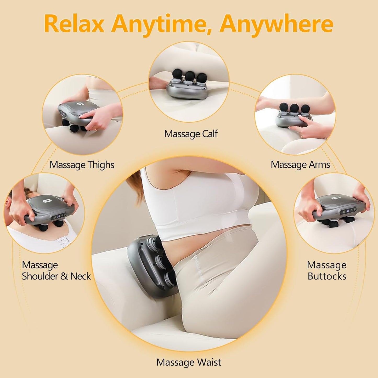 Atomcart 4-Headed Massage Gun