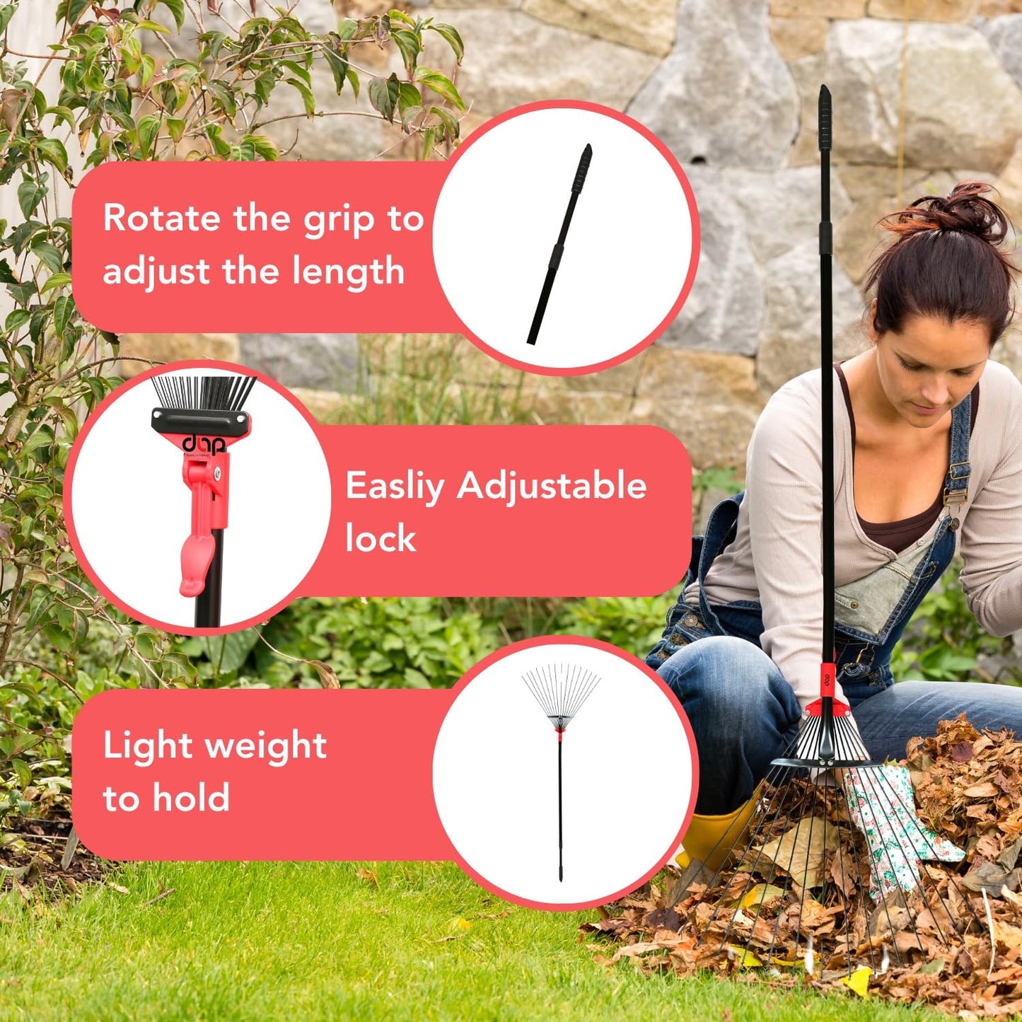 Versatile Telescopic Garden Rake