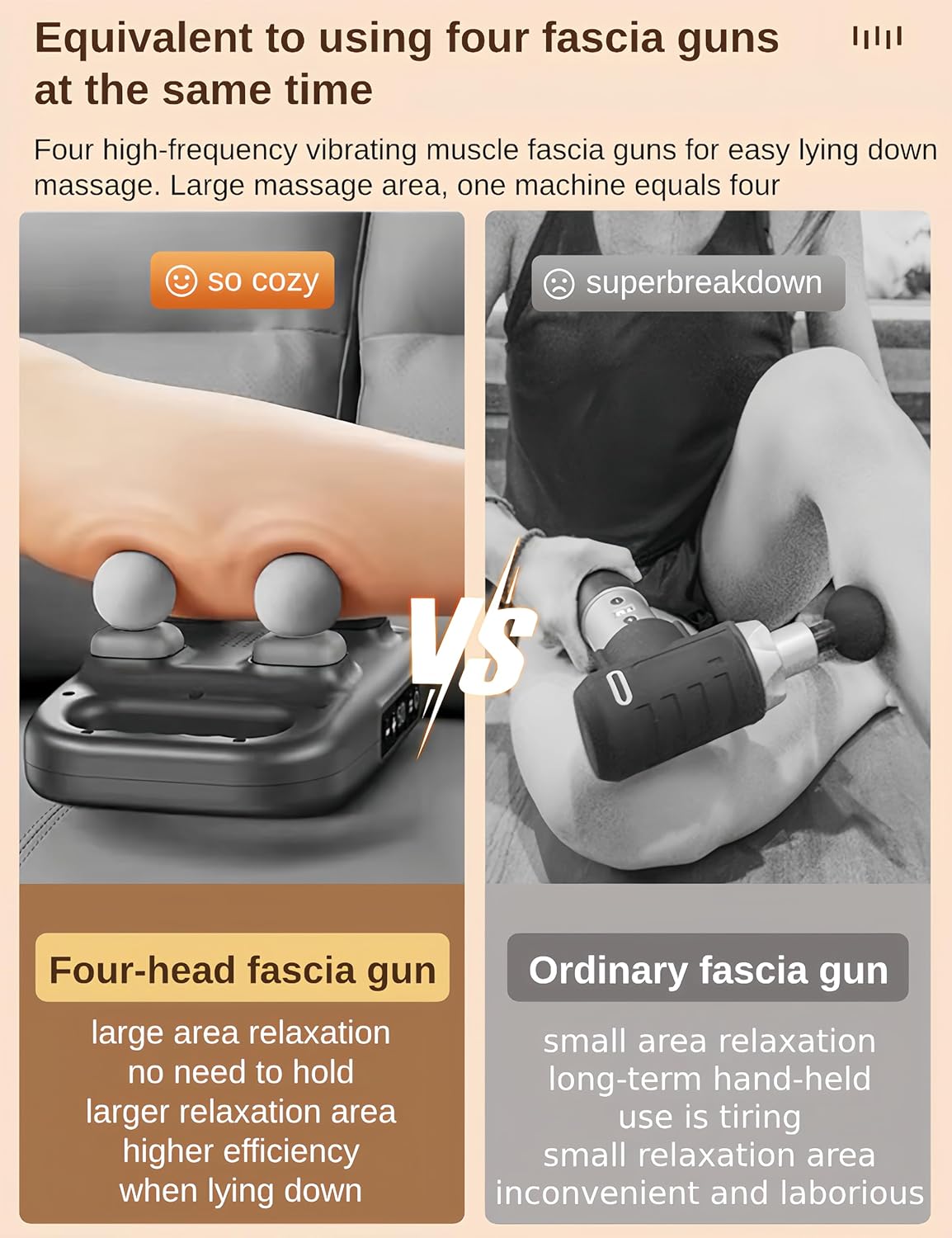 Atomcart 4-Headed Massage Gun