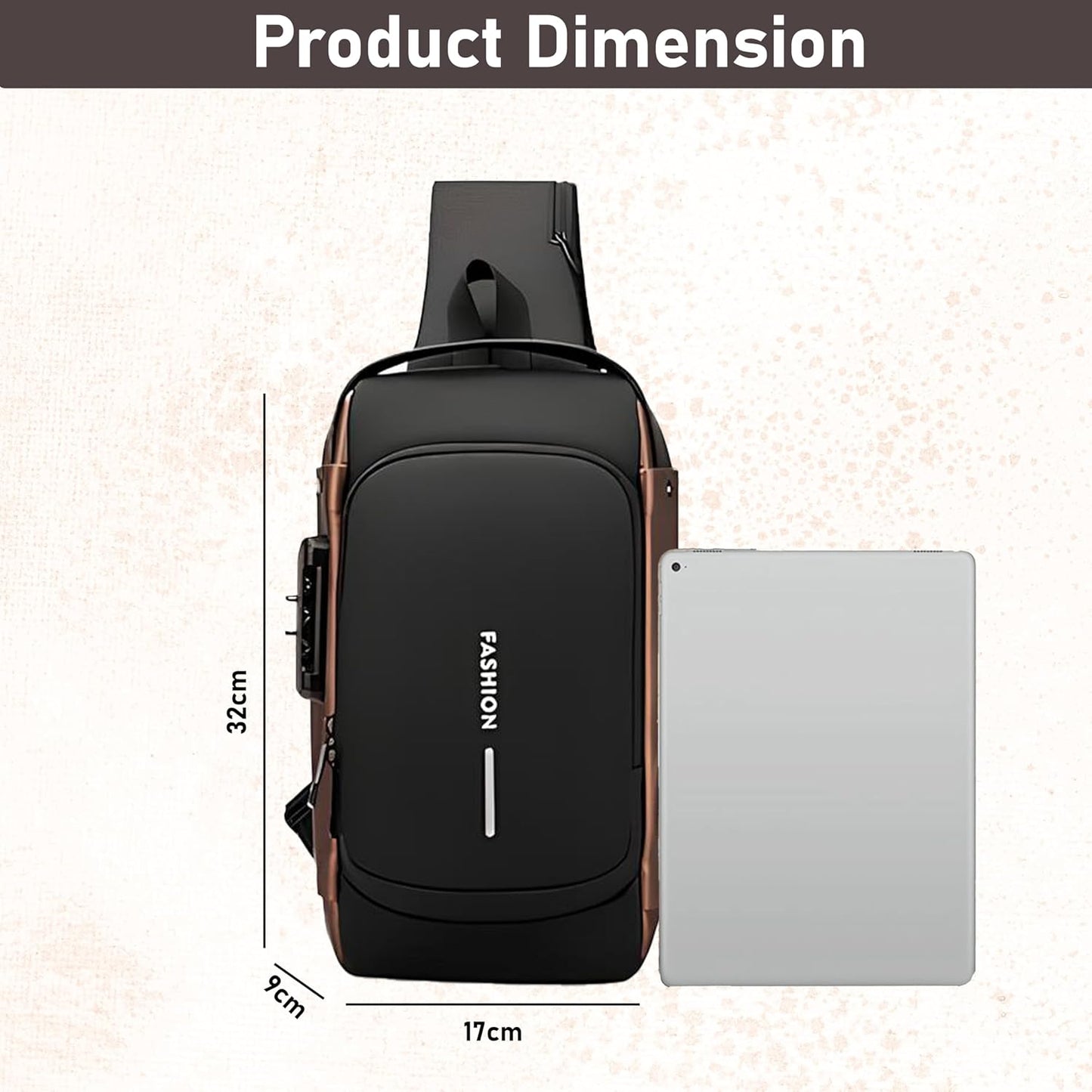 Waterproof Anti-Theft Crossbody Travel Bag – Scratch Resistant & Durable