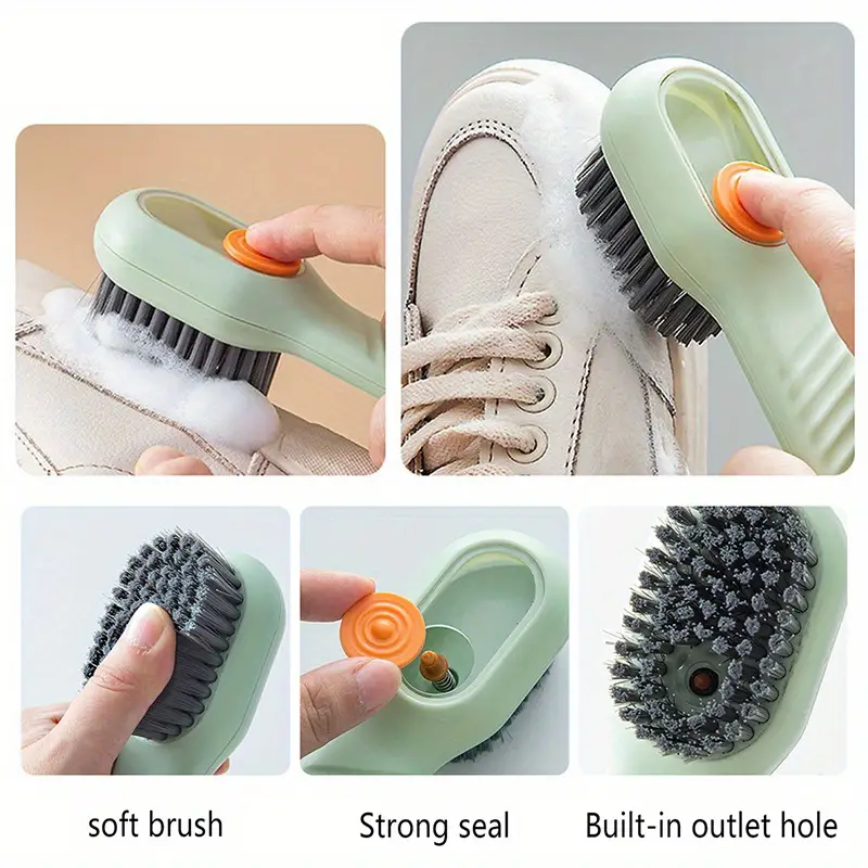 Multifunctional Liquid Shoe Brush with Liquid Box +Kitchen Liquid Dispenser (Free Sponge)