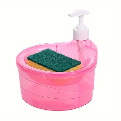 Multifunctional Liquid Shoe Brush with Liquid Box +Kitchen Liquid Dispenser (Free Sponge)