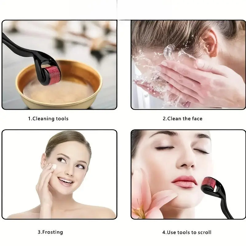 Derma Roller for Skin, Beard & Hair Regrowth (0.5 mm)