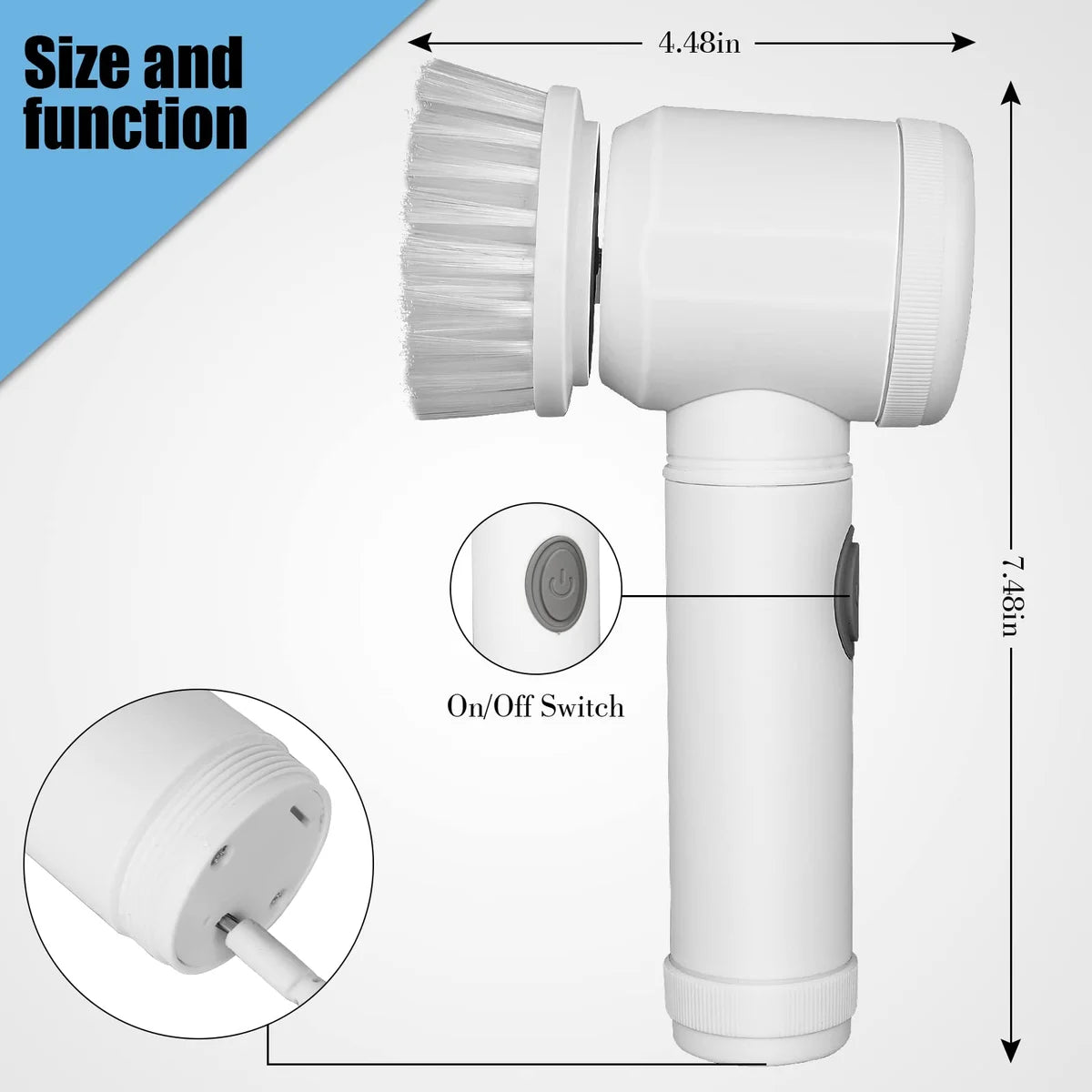 CleanTech Pro - Multi-Function Electric Cleaning Brush