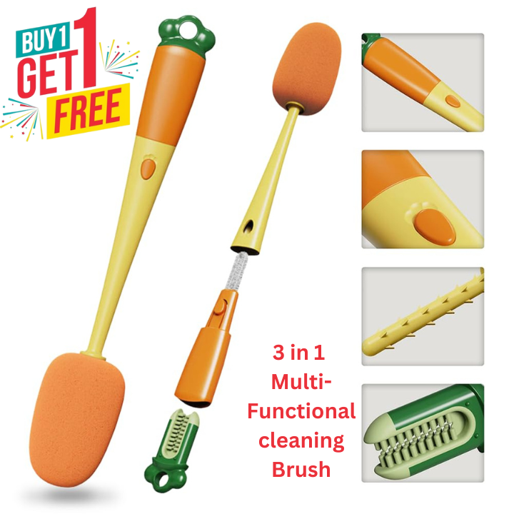 3 in 1 Multi-functional Carrot Brush ( Buy 1 Get 1 Free )