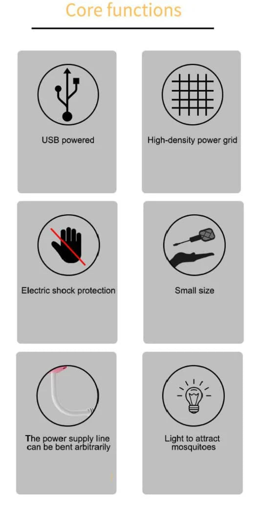 USB Rechargeable Mini Electric Mosquito Killer Racket – Safe & Powerful