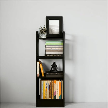 Wooden 4-Tier Storage Bookshelf
