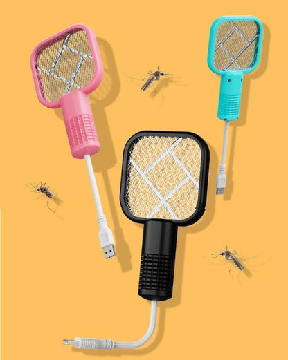 USB Rechargeable Mini Electric Mosquito Killer Racket – Safe & Powerful