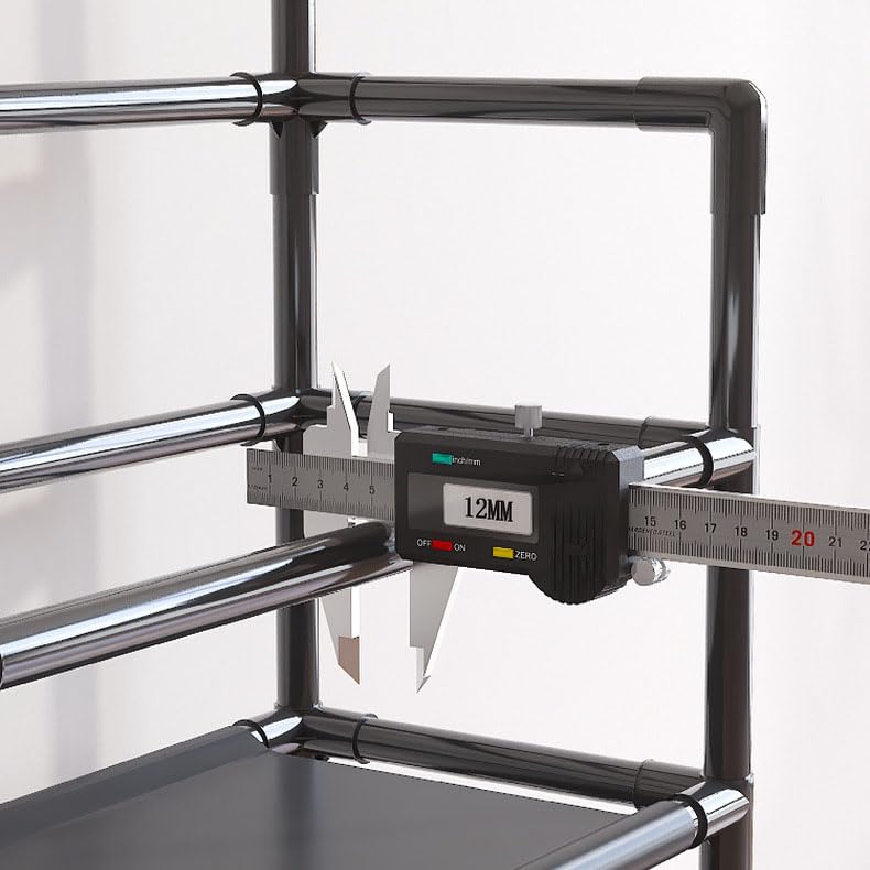 5-Tier Multifunctional Clothes & Shoe Organizer Rack with Hooks