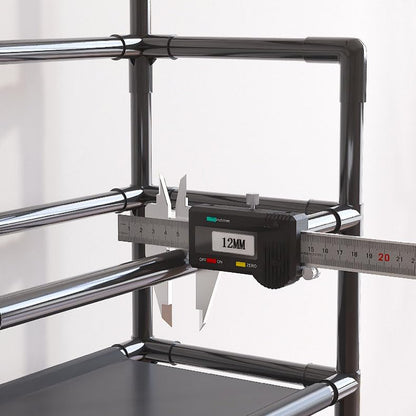 5-Tier Multifunctional Clothes & Shoe Organizer Rack with Hooks