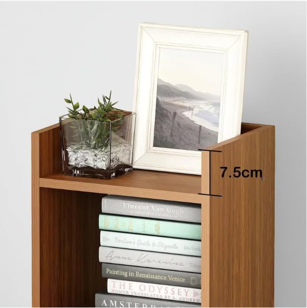 Wooden 4-Tier Storage Bookshelf