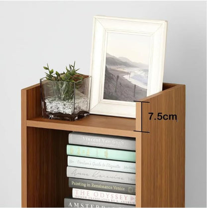 Wooden 4-Tier Storage Bookshelf
