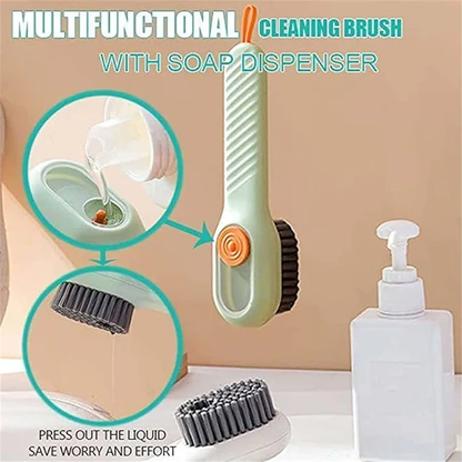 Multifunctional Liquid Shoe Brush with Liquid Box +Kitchen Liquid Dispenser (Free Sponge)