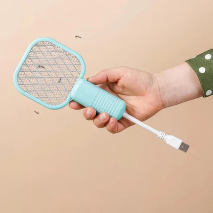 USB Rechargeable Mini Electric Mosquito Killer Racket – Safe & Powerful