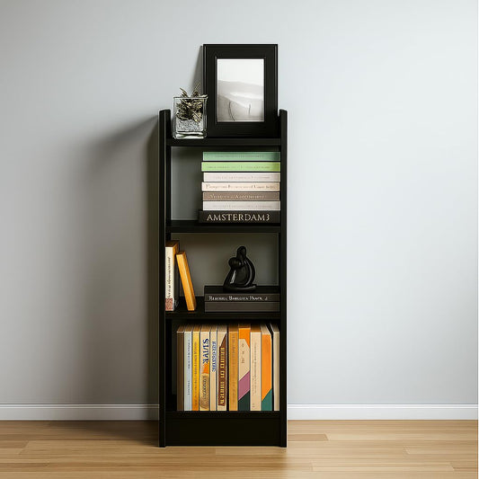 Wooden 4-Tier Storage Bookshelf