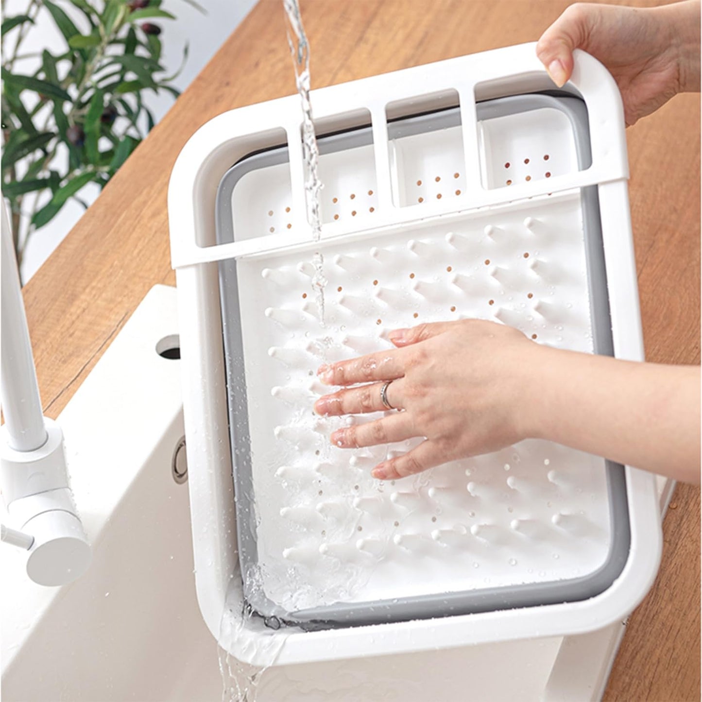 Space-Saving Kitchen Dish Rack