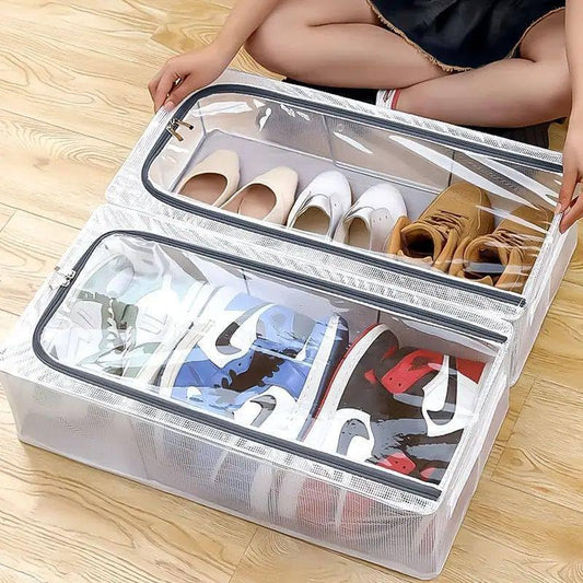 Foldable Mesh Shoe Organizer Box (Buy 1 Get 1 Free) (Extra Large Size)