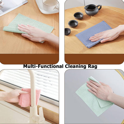 Premium Microfiber Reusable Absorbent Cleaning Cloths - 20 PCS BOX