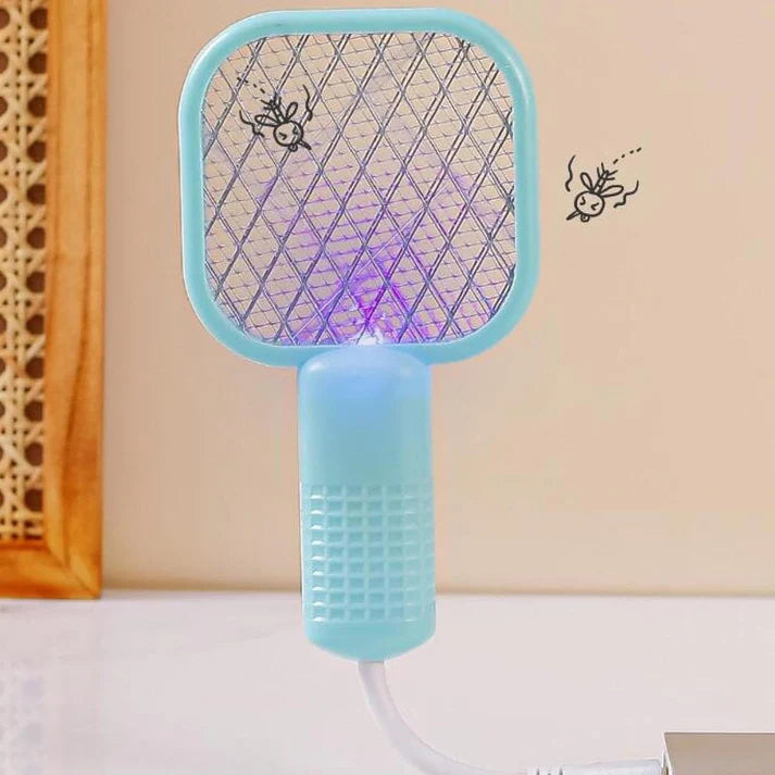 USB Rechargeable Mini Electric Mosquito Killer Racket – Safe & Powerful