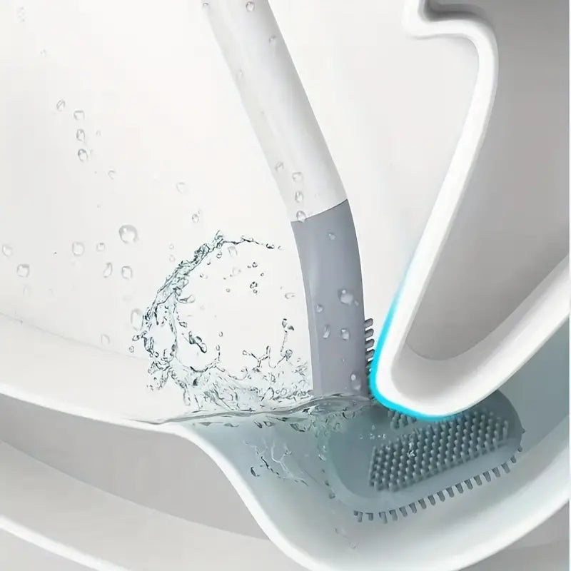 2 In 1 Floor Cleaning Brush With Soft Scraper + Toilet Brush ( Free)