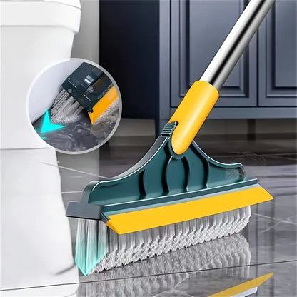 2 In 1 Floor Cleaning Brush With Soft Scraper + Toilet Brush ( Free)