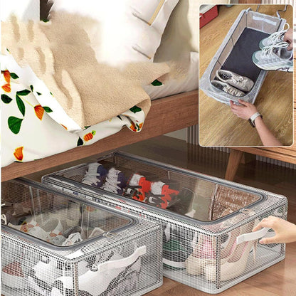 Foldable Mesh Shoe Organizer Box (Buy 1 Get 1 Free) (Extra Large Size)