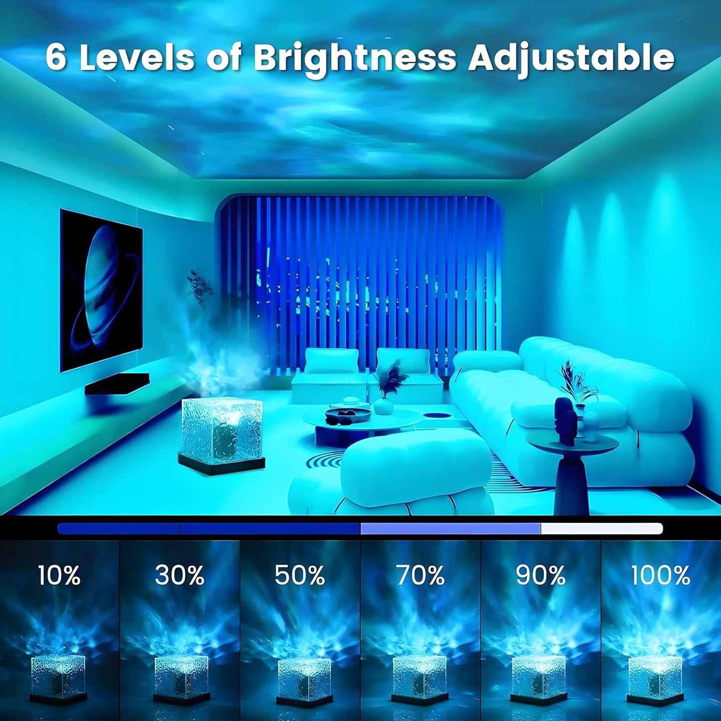 Ocean Waves Led Lamp 3D