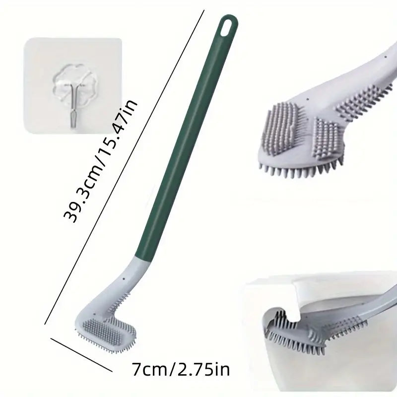 2 In 1 Floor Cleaning Brush With Soft Scraper + Toilet Brush ( Free)