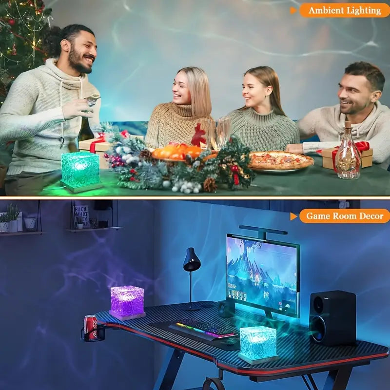 Ocean Waves Led Lamp 3D