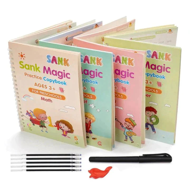 4 in 1, Sank Magic Practice Copybook-HomeHq