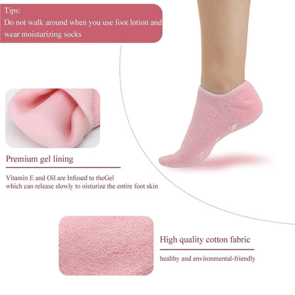 Crack Heal Silicon Spa Gel Socks (Buy 1 Get 1 Free)