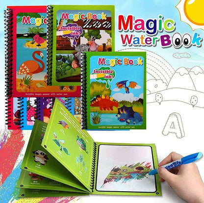 Magical Water Painting Book 🎨 (Set of 4) - HomeHq