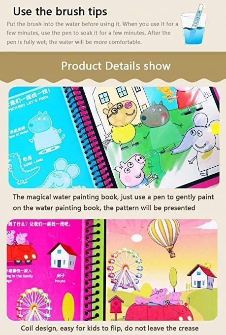 Magical Water Painting Book 🎨 (Set of 4) - HomeHq