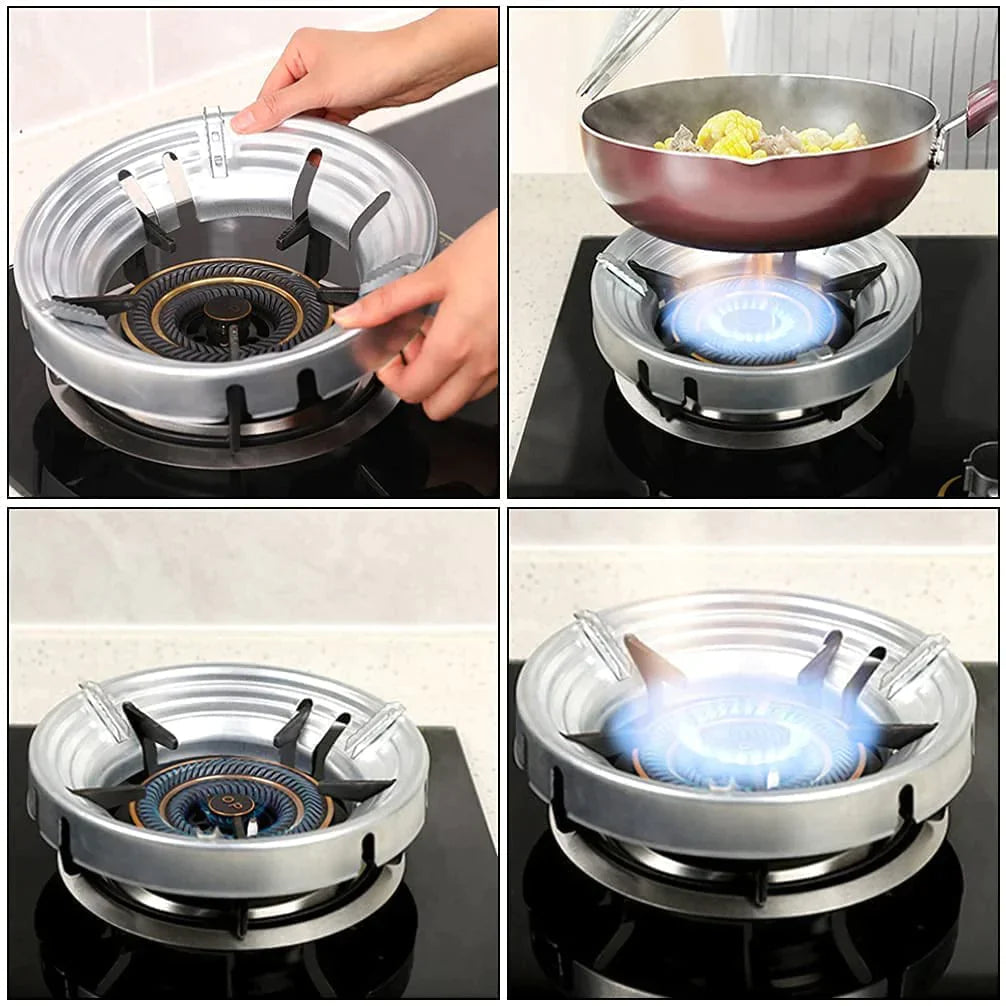 Fire & Windproof Energy Saving Gas Stove Stand (Buy 1 Get 1 Free)