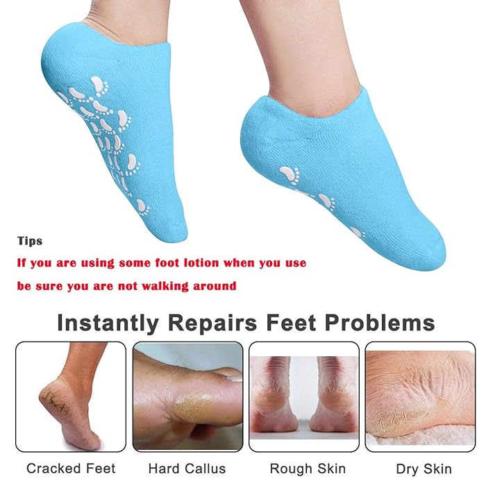 Crack Heal Silicon Spa Gel Socks (Buy 1 Get 1 Free)